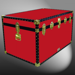 03-116 R RED King Storage Trunk with ABS Trim